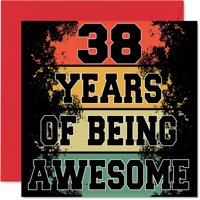 Tarjeta De Cumpleaños Stuff4 38Th Birthday Being Awesome 38 Years