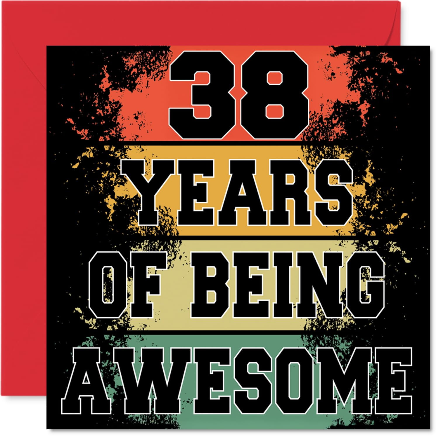 Tarjeta De Cumpleaños Stuff4 38th Birthday Being Awesome 38 Years