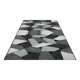 thumbnail image 2 of Alfombra Pasillera 3d Wm 60x180 Cm Decorativa 1.8 M 60 Cm Cuadrados Gris Con Negro, 2 of 3