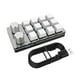 thumbnail image 3 of Teclado De Programación One Handed One Click Start Para Juegos PC Laptop White, 3 of 5