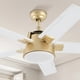 thumbnail image 1 of Ventilador de techo YITAHOME de 52 pulgadas con luz LED blanca dorada, 1 of 9