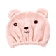 thumbnail image 3 of Toallas de secado de cabello, gorro de toalla de ducha, secado rápido de oso, envoltura de cabello largo, envoltura de toalla de cabello portátil Rosa, 3 of 5