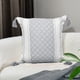 thumbnail image 1 of Firefly Hope Almohada bohemia (1 pieza), 45 x 45 cm, Material de chenilla felpuda neutra, con funda y relleno incluido, ideal para sala de estar, sofá, cama, Estilo A, Gris, 1 of 5