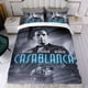 thumbnail image 4 of Casablanca Conjunto de sábanas temático, trío de piezas, cómodo y amigable con la piel, diseño único, regalo de decoración para el hogar para familiares, amigos y fans,140cm *210cm, 4 of 6