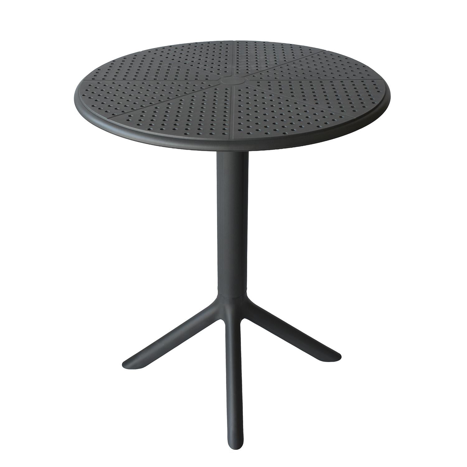 Escandinavia - Mesa Cocina Terraza Jardín Redonda Rostad 77x60x60cm Gris