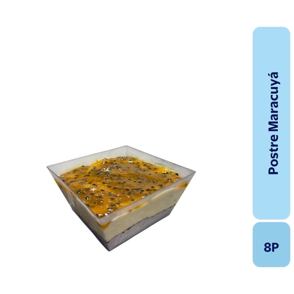 Postre Maracuyá 8P, 1 Un