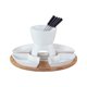 thumbnail image 3 of Juego De Fondue De Chocolate De Cerámica, Ollas Para Helado, Olla Para Derretir Caramelo Y Mantequilla, Color Blanco, 3 of 5