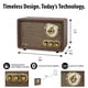 thumbnail image 5 of Radio Bluetooth Victrola Retro Wood con altavoces integrados, 5 of 6