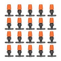 Ioensy - Boquilla De Riego Mister Con Junta En T, Gotero De Riego De Flujo 20 Piezas