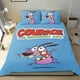 thumbnail image 1 of Coraje, el Perro Cobarde Conjunto de sábanas temático, trío de piezas, cómodo y amigable con la piel, diseño único, regalo de decoración para el hogar para familiares, amigos y fans,173cm *218cm, 1 of 6