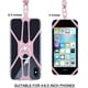 thumbnail image 4 of Cordón para teléfono celular, correa de silicona para el cuello desmontable con anilla, universal, compatible con iPhone, Samsung Galaxy y la mayoría de los teléfonos inteligentes (rosa), 4 of 6