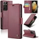 thumbnail image 1 of CaseMe tipo cartera Samsung Galaxy S21 Ultra con cierre magnético, RFID, tarjetero, soporte, carga inalámbrica, 1 of 5