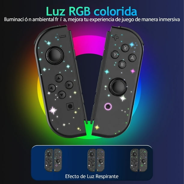 Switch Joy-Con para Nintendo Switch con Iluminación RGB - Tema