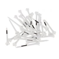 Ioensy - 30X Tees De Golf De Plástico Soporte De Golf Irrompible Estable Y De Baja Fricción Para Deportes 6,9 Cm Blanco Y Negro