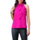 thumbnail image 1 of Top de cuello halter FAB CURVES para mujer Blusa casual elegante sin mangas con flores 3D XS Rosa intenso, 1 of 6