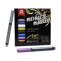 Lápices Metálicos Set 12 Colores Permanente Mobee