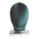 thumbnail image 3 of Cabeza de bloque de lienzo para exhibición de pelucas con Base de PVC (altura 25cm), cabeza de tela para maniquí, soporte de exhibición para pelucas y Terciopelo verde, 3 of 5