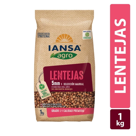 Lentejas 5mm Bolsa, 1 Kg