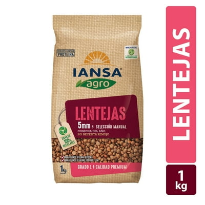 Lentejas 5Mm Bolsa 1 Kg Iansa Agro