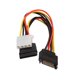 thumbnail image 2 of 15 Pines Sata Macho A Sata Hembra Y 4 Pines LP4 Power Splitter Y Cable 18cm, 2 of 3