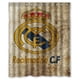 thumbnail image 1 of Cortina de ducha del Real Madrid CF, juego de cortinas de baño con ganchos, tamaño 60 x 72 pulgadas, 1 of 3