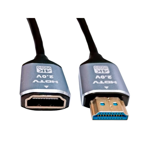 Cable Extension Alargador Para Hdmi Macho Hembra negro Lider