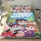 thumbnail image 1 of ¡Vamos, Mandy! Conjunto de sábanas temático, trío de piezas, cómodo y amigable con la piel, diseño único, regalo de decoración para el hogar para familiares, amigos y fans,135cm *200cm, 1 of 6