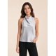 thumbnail image 1 of Blusa Top Halter De Satín Espalda Descubierta Elegante Mujer gris Talla Única, 1 of 4