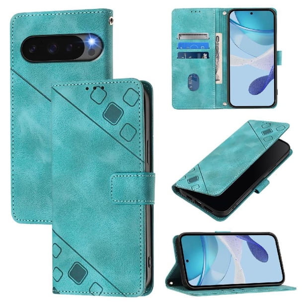 Funda Cartera para Google Pixel 10 Pro 5G con Soporte y Ranuras, Resistente a Golpes y Rayones Verde