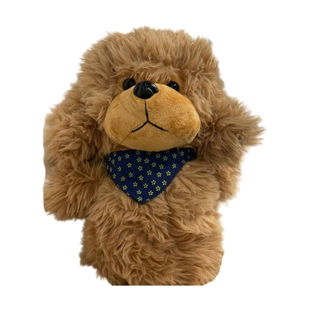 Funda protectora para cabeza de palo de golf con diseño de perro de peluche, antiarañazos, con dibujos animados, regalo divertido para golfistas, para Café