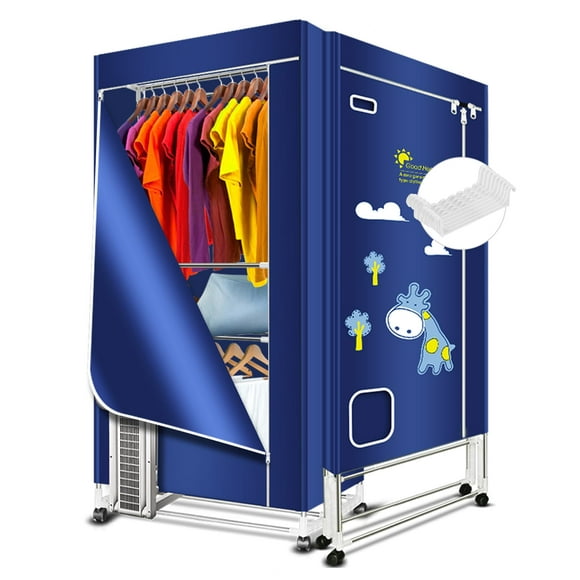 Secadora de ropa portátil KasyDoff 1600 W 35 kg, 3 niveles, plegable