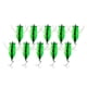 thumbnail image 4 of 10 Piezas De Pesca Señuelo Cebos Duros Bionic Cigarra Salada Agua Verde, 4 of 5