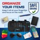 thumbnail image 4 of Organizador de Visera para Auto Fancy Mobility 31 × 15 cm Negro, 4 of 6