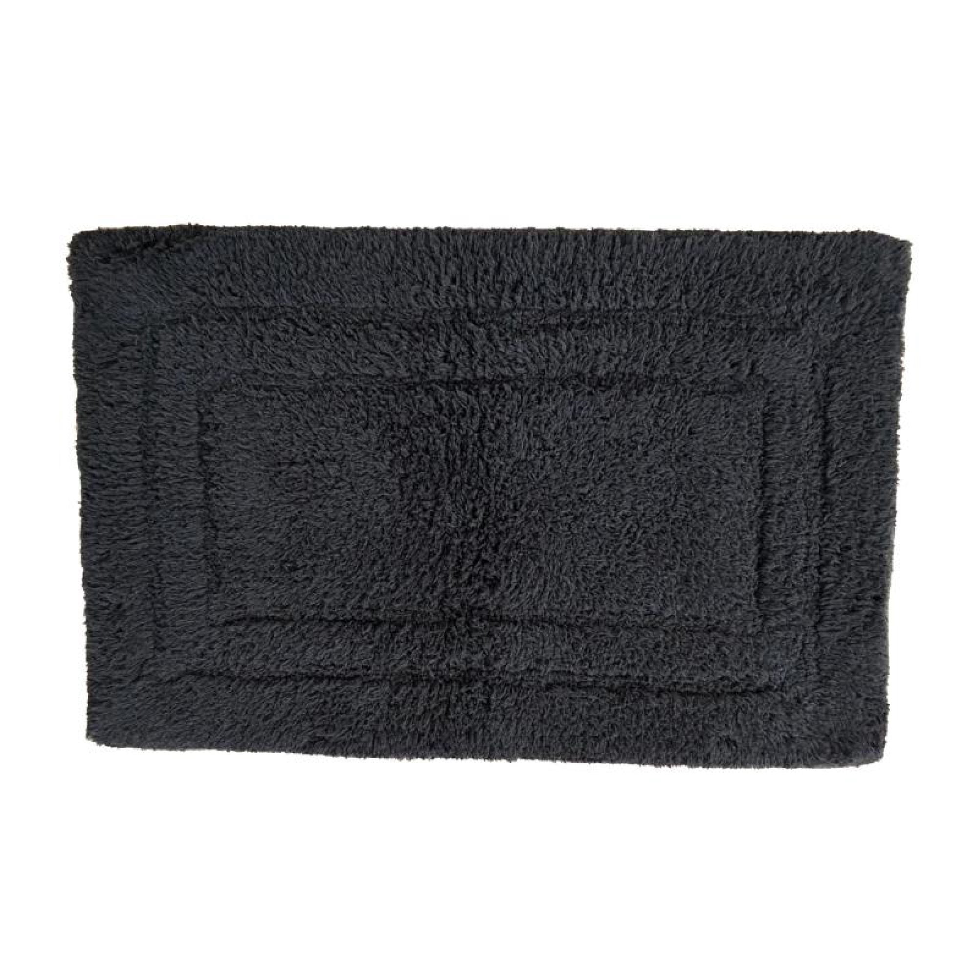 Piso Negro 60X40 Cm Tufted