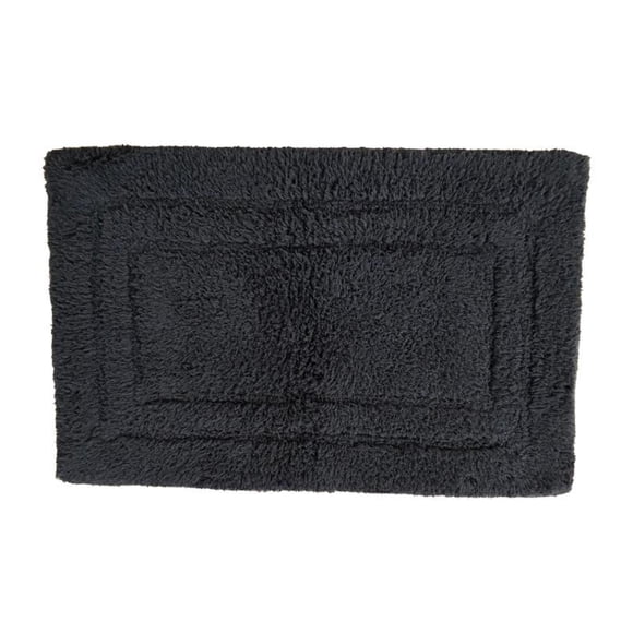 Piso Negro 60X40 Cm Tufted