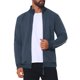 thumbnail image 1 of Sudadera deportiva de gimnasio para hombre con cremallera, cuello alto, manga larga, color sólido, talla S, azul marino, 1 of 6