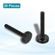 thumbnail image 3 of Uxcell Tornillos de Pulgar Moleteados M4x30mm, Tornillos de Pulgar de Cabeza Plana de Acero Negro Recubiertos de Zinc Métrico, 20 Piezas, 3 of 7