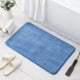 thumbnail image 1 of suxuMhao Tapetes de Baño, Tapete de Baño de Color Sólido Azul de Estilo Simple, Tapete de Piso Suave, Absorbente y Antideslizante, 15 X 22.8 Inch 1 Pack, Tapete Doméstico de Poliéster Lavable para, 1 of 4
