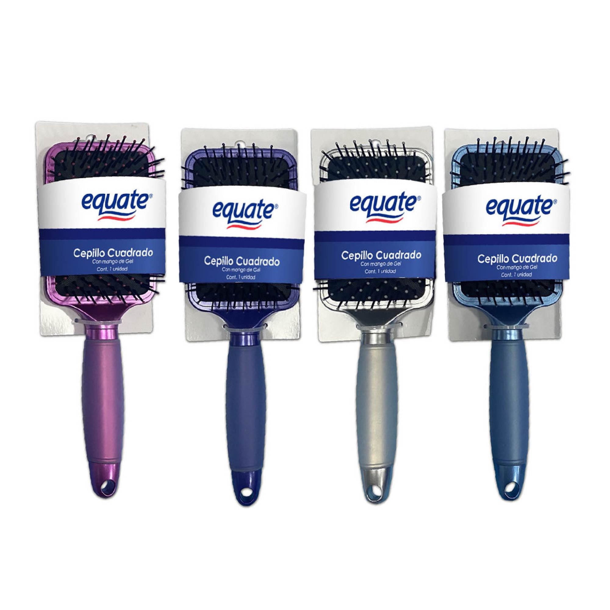 Cepillo De Pelo Cuadrado Con Mango De Gel 1 Un Equate