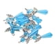 thumbnail image 2 of 12 piezas de aleación de ala de ángel encantos de acrílico colgante resultados de la joyería azul, 2 of 5