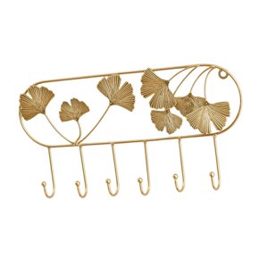 Magideal - Perchero De Pared Con Gancho Para Colgar Abrigos, Organizador Multifuncional, Decorativo, Para Dormitorio, Interior Y Exterior, Jardín, Sala De Estar Curve 6 Hooks