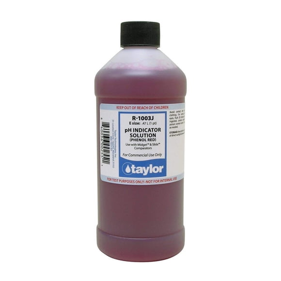 Indicador de pH Taylor 473 ml Rojo de Fenol R-1003J-E