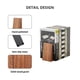 thumbnail image 5 of Porta libros Muso Wood de madera de acacia, hecho a mano y antideslizante, 5 of 8