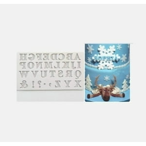 Genérico - Molde De Silicona Letras Molde Letra Molde Fondant Letras