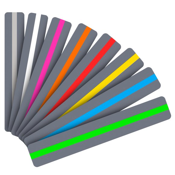 Marcador Heetobcos 19 × 3,2 cm Pack de 8 tiras de colores