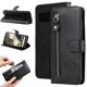 thumbnail image 1 of Funda tipo cartera para Google Pixel 7 Pro con bolsillo con cremallera y ranuras para tarjetas – Función de soporte Negro, 1 of 6