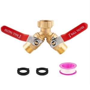 Ioensy - Divisor De Manguera De 2 Vías Para Exteriores, Válvula En Y, Divisor De Grifo De Agua Para Riego De Patio, Rv, Ee. Uu.