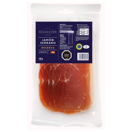 Jamón Serrano Reserva 100 g Selección