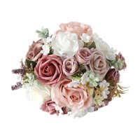 Bothyi - Decoración De Ramo De Novia, Accesorios Para Fotos, Ramo Para Lanzar Para Aniversario, Festival, Fiesta, Rosa Oscuro