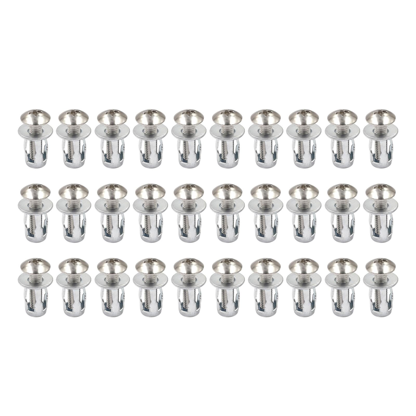 Ioensy - 30 Piezas Remaches De Pétalos Tuerca Tornillo Anclaje Para Instalación De Cortina Caligrafía M8x30